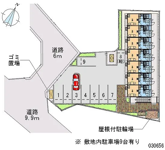 ★手数料０円★彦根市竹ケ鼻町　月極駐車場（LP）